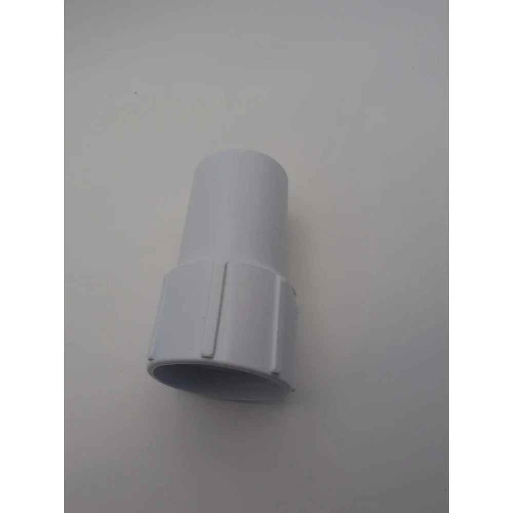 1pcs White Pool Hose‎ End Cuff Left Hand 38mm Replacement For Pool Vacuum Hose